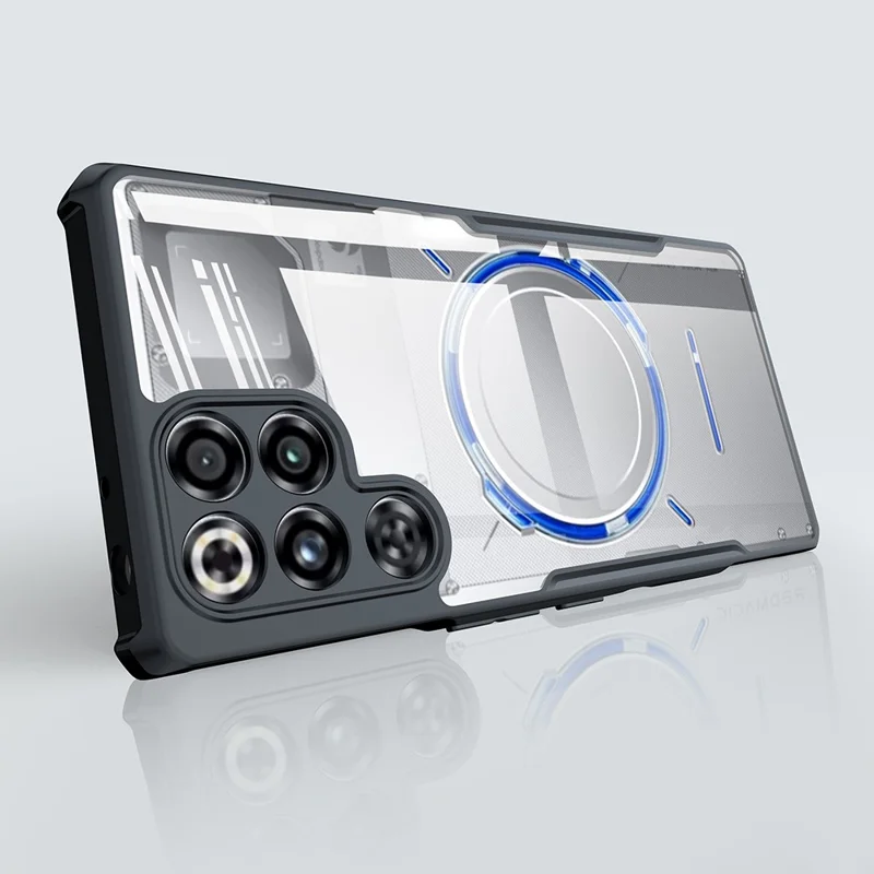 XUNDD Para ZTE nubia RedMagic 11 Pro 5G / RedMagic 11 Pro+ 5G Funda Resistente a Golpes TPU + Cubierta Trasera Transparente de Acrílico