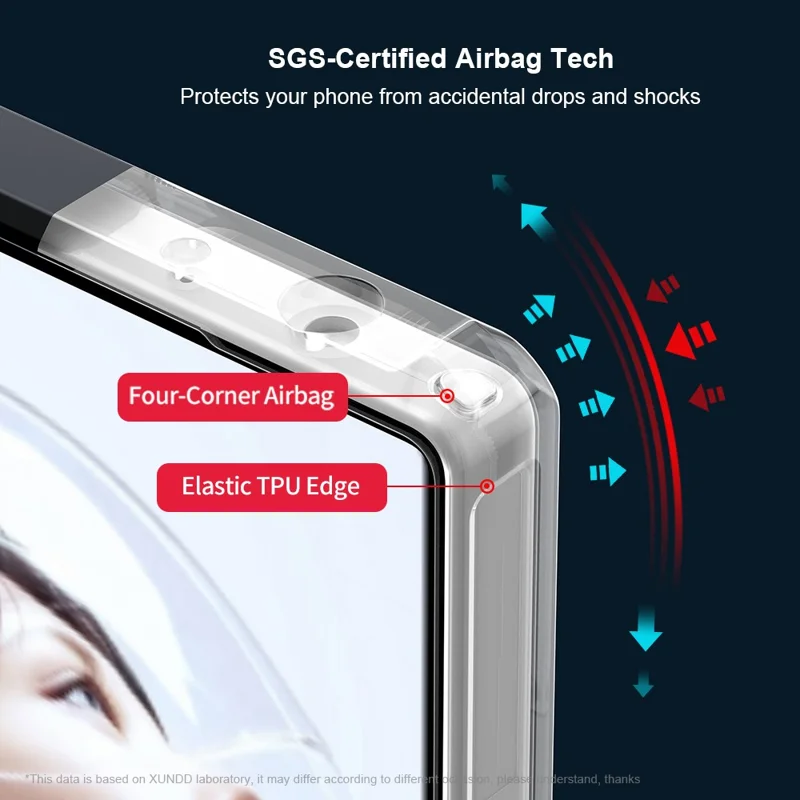 XUNDD Para ZTE nubia RedMagic 11 Pro 5G / RedMagic 11 Pro+ 5G Funda Resistente a Golpes TPU + Cubierta Trasera Transparente de Acrílico