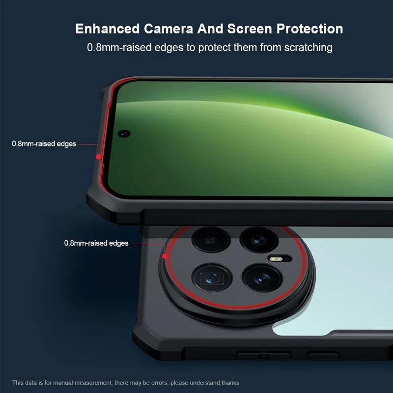 XUNDD For Honor Magic8 5G Funda Resistente a Golpes TPU + Cubierta Trasera de Acrílico Transparente para Teléfono