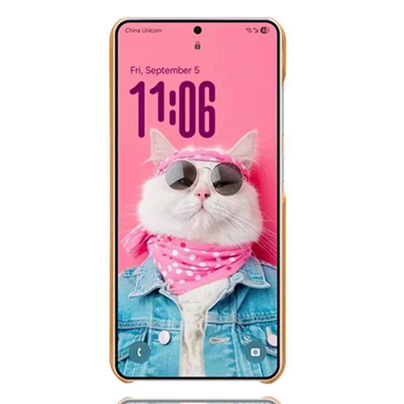 Voor Samsung Galaxy S26 / S26 Pro Hoesje met Dubbele Kaartslots PU Leer + Harde PC Telefoonhoes - Oranje