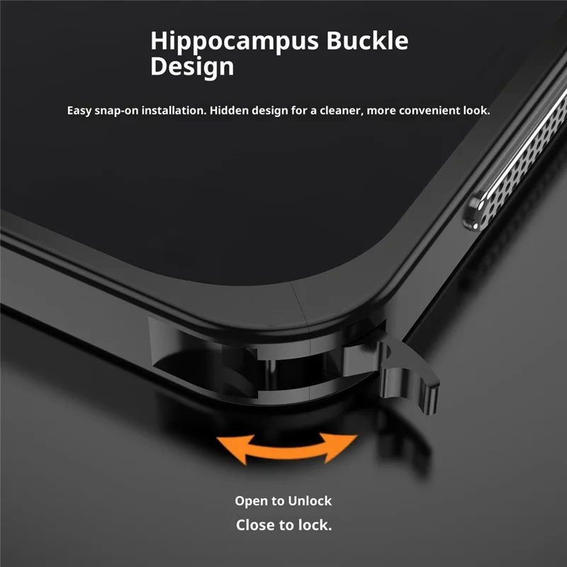 For Xiaomi 17 Pro Bumper Case Metal Frame Heat Dissipation Cover - Black