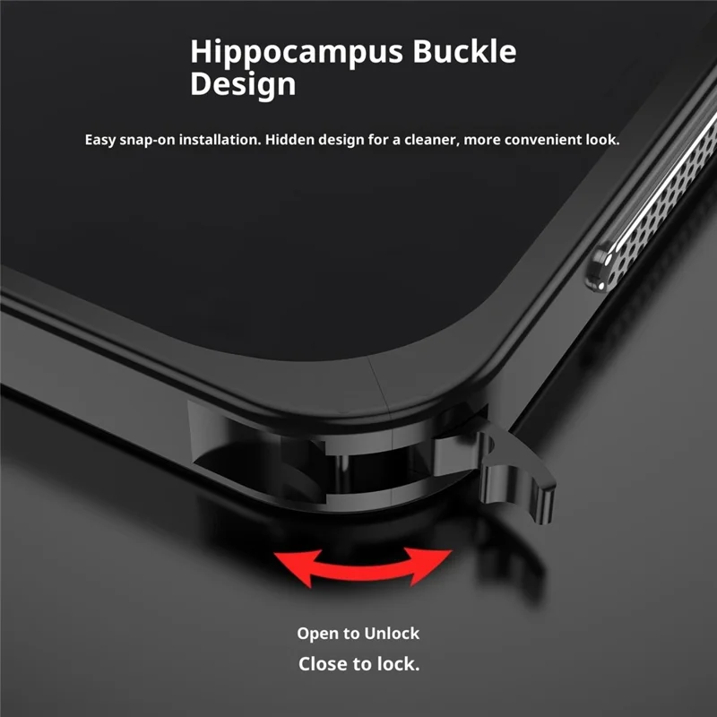 For Xiaomi 17 Bumper Case Metal Frame Heat Dissipation Cover - Black