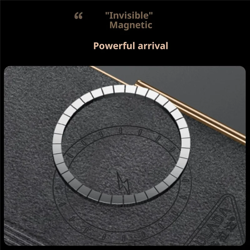 SULADA For Honor Magic V5 5G Custodia Magnetica Vera Pelle di Mucca Custodia per Telefono con Protezione Schermo in Vetro Temperato - Nero