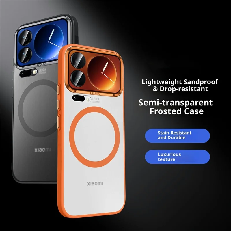 SULADA For Xiaomi 17 Pro Magnetic Case PC + TPU Phone Cover - Orange