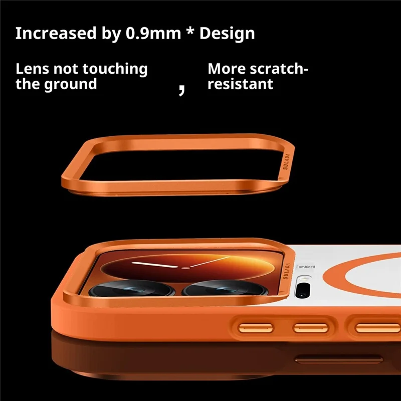 SULADA For Xiaomi 17 Pro Magnetic Case PC + TPU Phone Cover - Orange