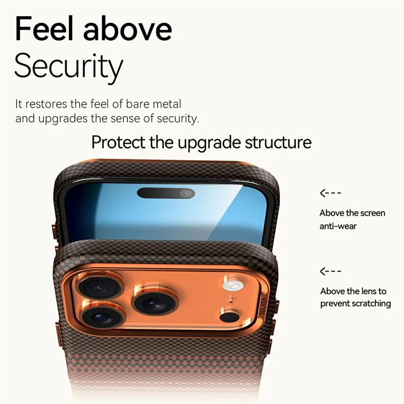 SULADA Pour iPhone 17 Pro Max Étui Magnétique Antichoc Coque Arrière en PC Dur - Bleu