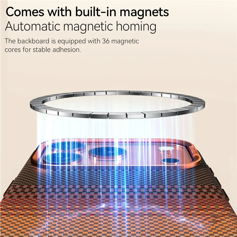 SULADA Pour iPhone 17 Pro Max Étui Magnétique Antichoc Coque Arrière en PC Dur - Bleu