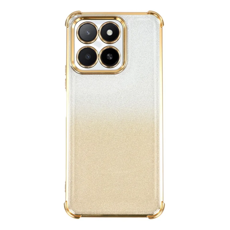 For Honor X5b Case Glitter TPU Phone Cover with Reinforced Corners - Gold