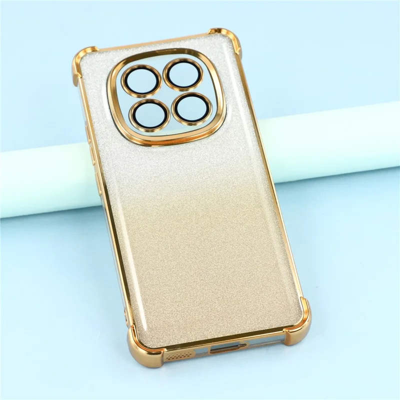 Custodia per Xiaomi Redmi Note 15 5G (Cina) Glitter TPU Cover per telefono con angoli rinforzati - Oro