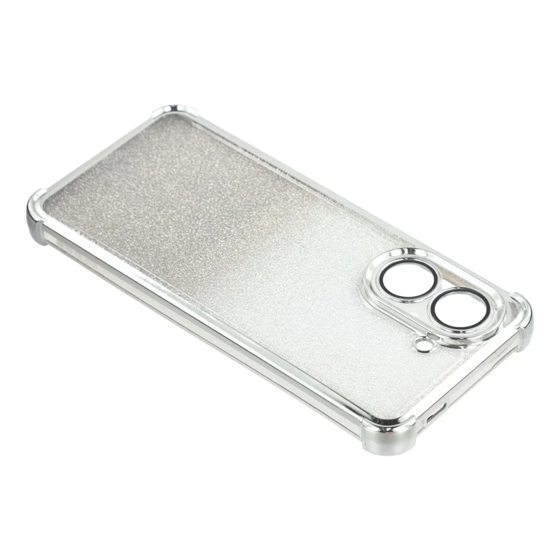 Per Xiaomi Redmi A5 4G (171,7 mm) / Poco C71 4G Custodia Glitter TPU Copertura del telefono con angoli rinforzati - Argento