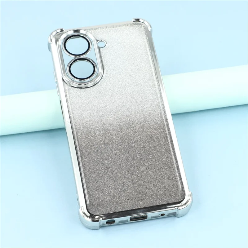 Per Xiaomi Redmi A5 4G (171,7 mm) / Poco C71 4G Custodia Glitter TPU Copertura del telefono con angoli rinforzati - Argento