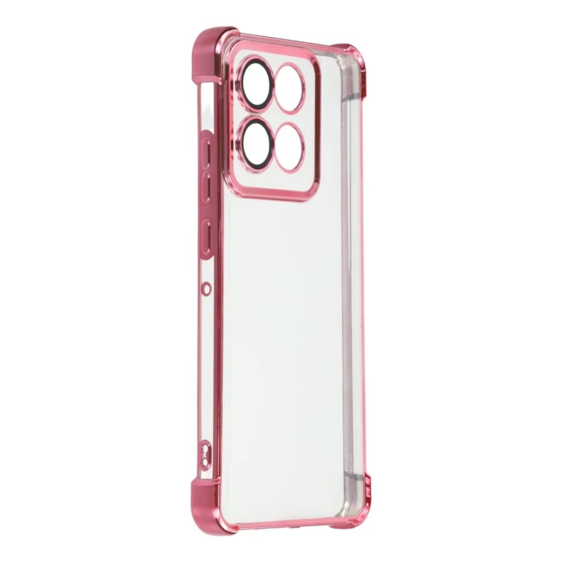 Motorola Moto G86 5G Hülle - Verstärkte Ecken, TPU-Rückseite, transparent - Pink