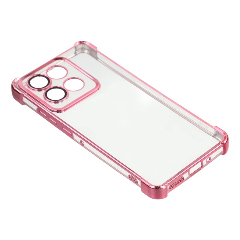 Motorola Moto G86 5G Hülle - Verstärkte Ecken, TPU-Rückseite, transparent - Pink