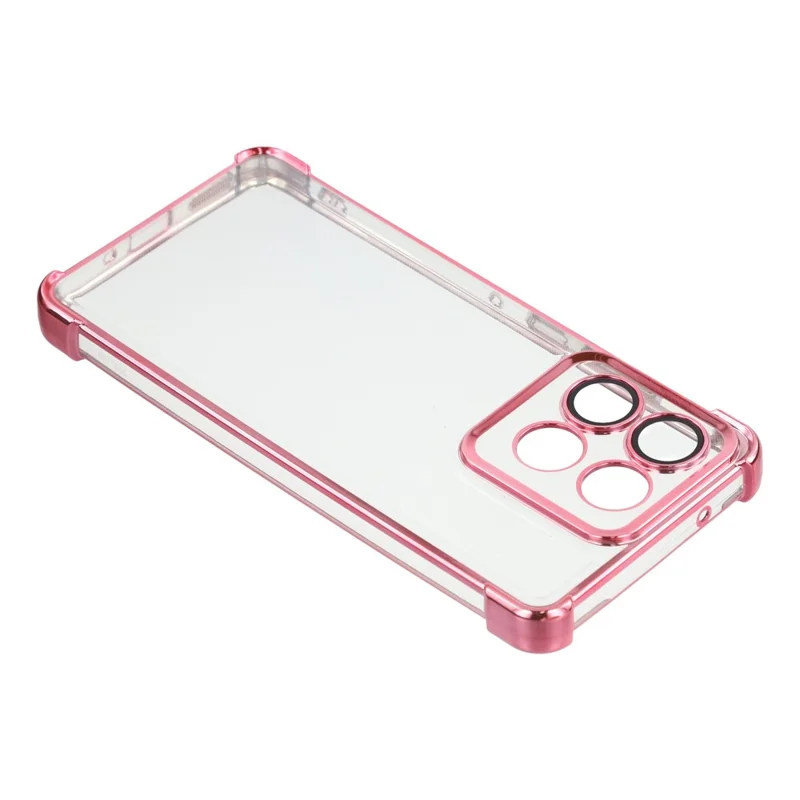 Motorola Moto G86 5G Hülle - Verstärkte Ecken, TPU-Rückseite, transparent - Pink