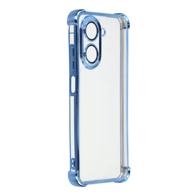 Per Xiaomi Redmi A5 4G (171,7 mm) / Poco C71 4G Custodia Angoli Rinforzati TPU Copertura Posteriore Trasparente - Blu