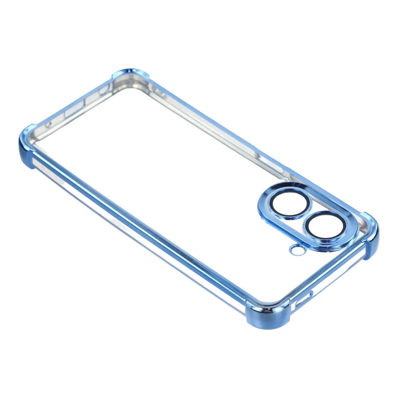 Per Xiaomi Redmi A5 4G (171,7 mm) / Poco C71 4G Custodia Angoli Rinforzati TPU Copertura Posteriore Trasparente - Blu