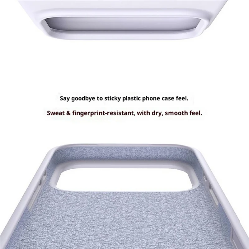 Capa Magnética para iPhone 17 Pro Max Capa de Silicone Líquido Anti-Arranhões PC - Roxo