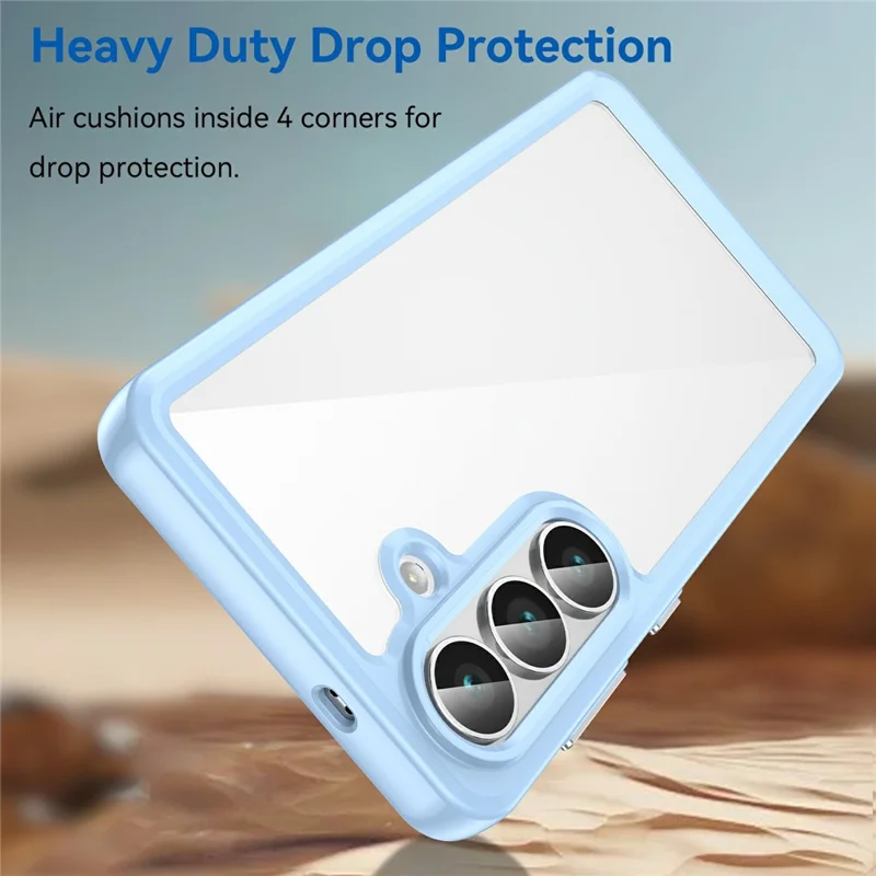 Custodia per Samsung Galaxy S26 / S26 Pro in TPU + Acrilico Trasparente Protezione Cover Telefono - Blu
