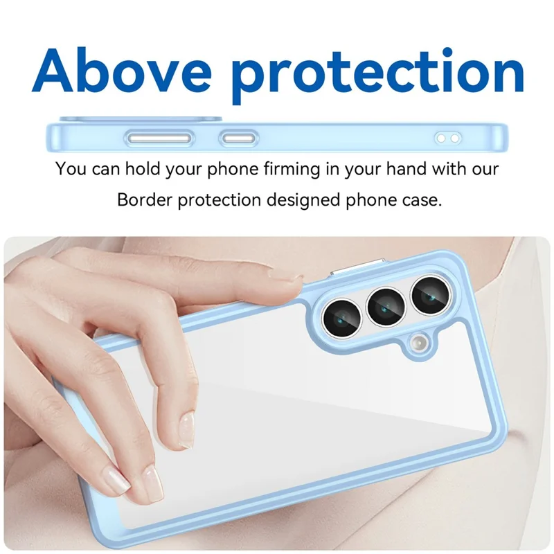 Custodia per Samsung Galaxy S26 / S26 Pro in TPU + Acrilico Trasparente Protezione Cover Telefono - Blu