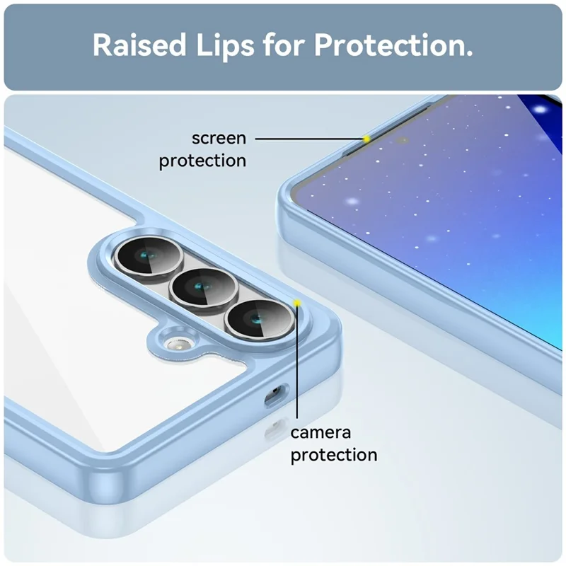 Custodia per Samsung Galaxy S26 / S26 Pro in TPU + Acrilico Trasparente Protezione Cover Telefono - Blu