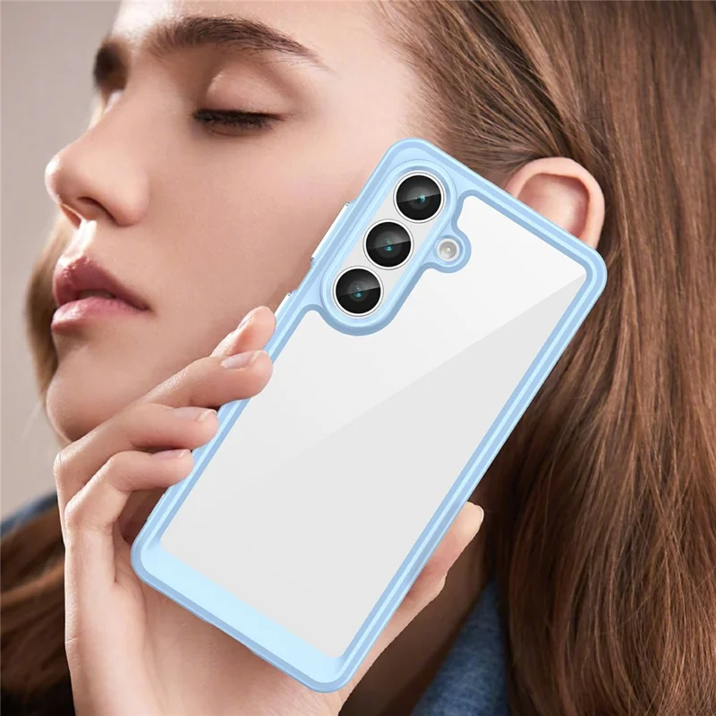 Custodia per Samsung Galaxy S26 / S26 Pro in TPU + Acrilico Trasparente Protezione Cover Telefono - Blu