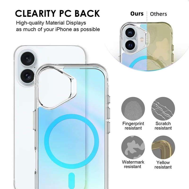 Compra al por mayor de la funda para iPhone 17 compatible con MagSafe Electroplated TPU + PC Phone Cover - Azul