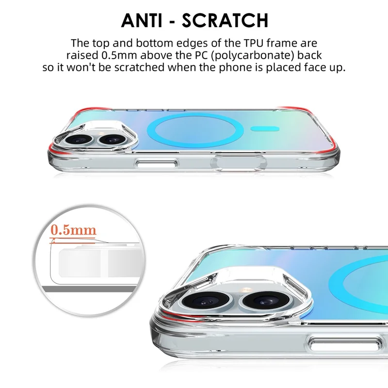 Compra al por mayor de la funda para iPhone 17 compatible con MagSafe Electroplated TPU + PC Phone Cover - Azul