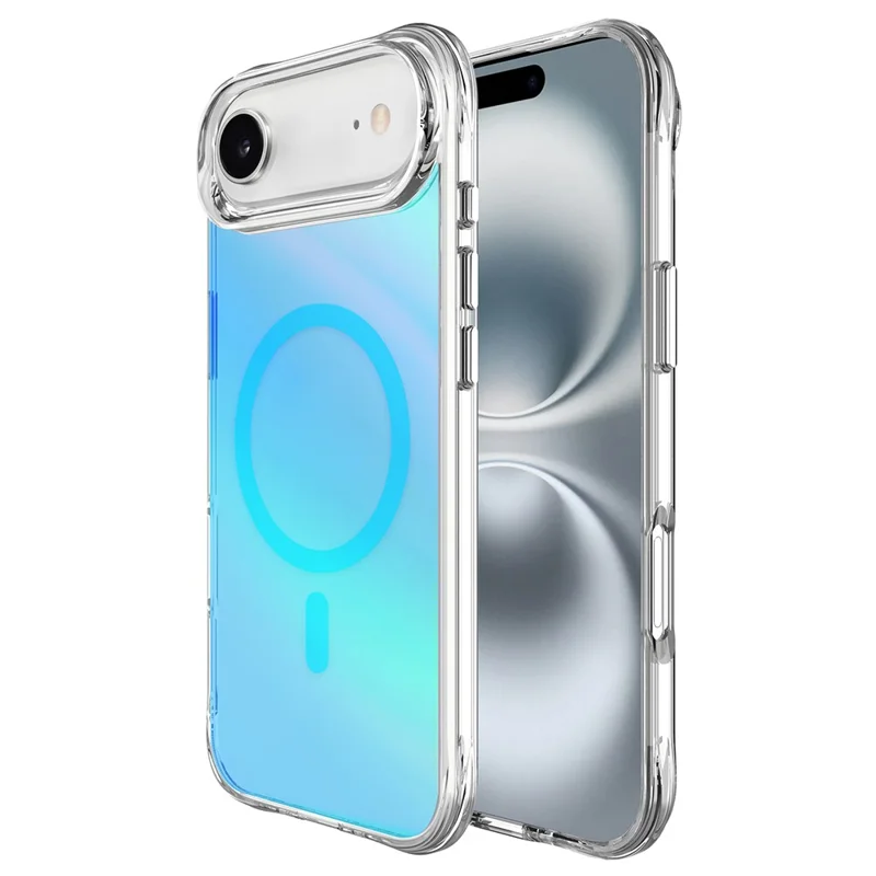 Compra al por mayor de funda para iPhone Air compatible con MagSafe, revestimiento de TPU y PC electrochapado - Azul