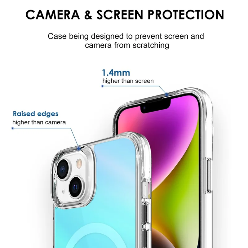 Compra em Massa para Capa Compatível com iPhone 14 MagSafe Eletroplatada TPU + Capa de Telefone PC