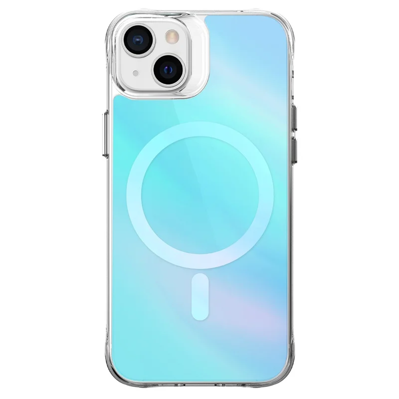 Acquisto all'ingrosso per custodia iPhone 15 compatibile con MagSafe, cover per telefono in TPU elettroplastificato + PC - Blu