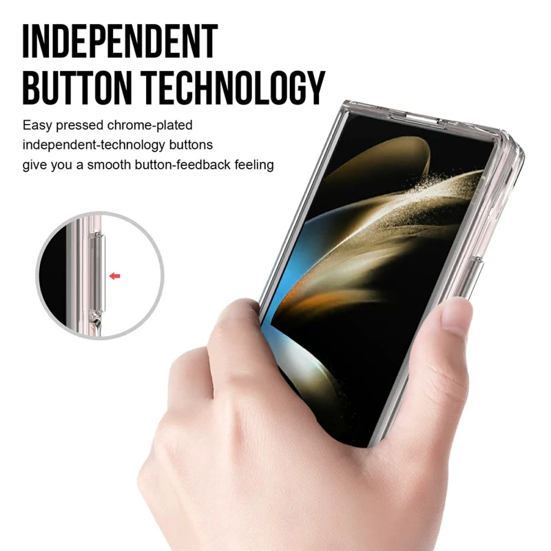 Bulk Purchasing For Samsung Galaxy Z Fold6 5G Magnetic Case Electroplated TPU + PC Phone Cover - Blue