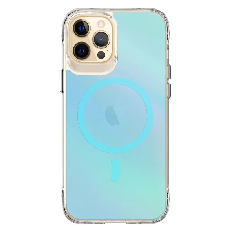 Bulk Purchasing For iPhone 12 Pro Max Case Compatible with MagSafe Electroplated TPU + PC Phone Cover - Blue