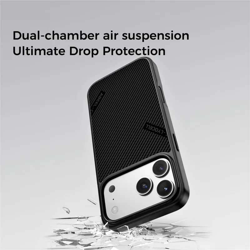 ABEEL CF-Lyocell Series For iPhone 17 Pro Case Compatible with MagSafe Microfiber + PC + E-TPU Phone Cover - No.1