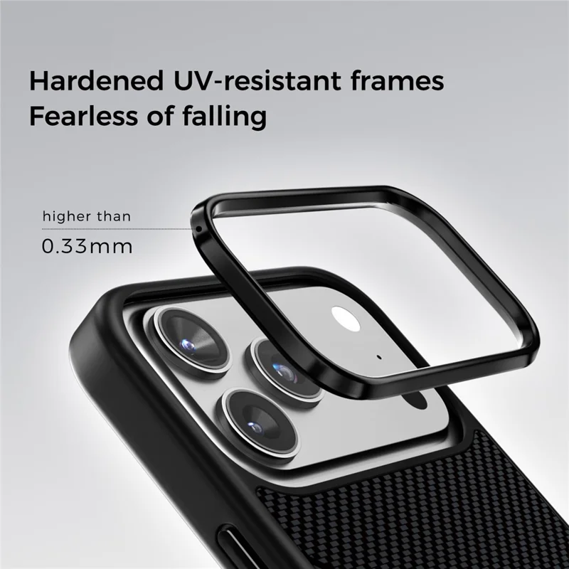 ABEEL CF-Lyocell Series For iPhone 17 Pro Case Compatible with MagSafe Microfiber + PC + E-TPU Phone Cover - No.1