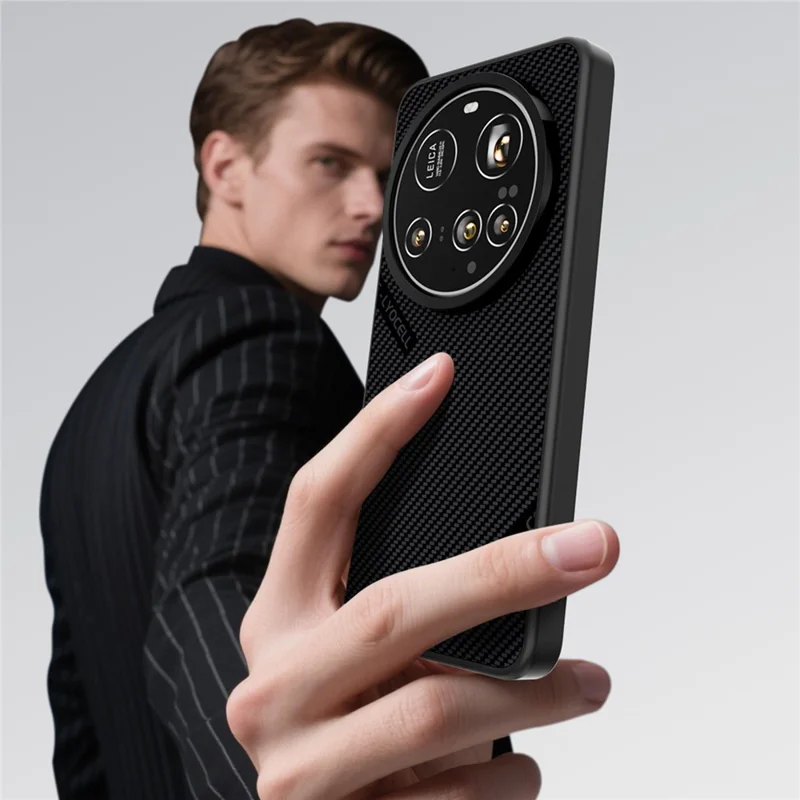 ABEEL CF-Lyocell Series For Xiaomi 15 Ultra Magnetic Case Microfiber + PC + E-TPU Phone Cover - No.1