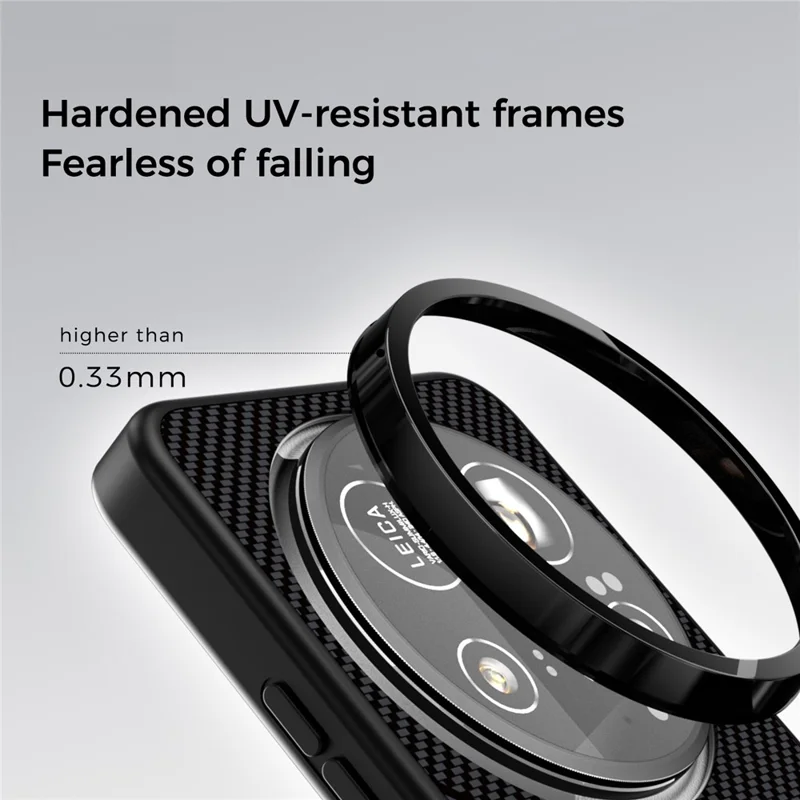 ABEEL CF-Lyocell Series For Xiaomi 15 Ultra Magnetic Case Microfiber + PC + E-TPU Phone Cover - No.1