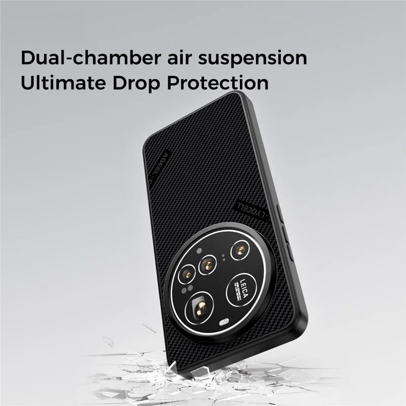 ABEEL CF-Lyocell Series For Xiaomi 15 Ultra Magnetic Case Microfiber + PC + E-TPU Phone Cover - No.1