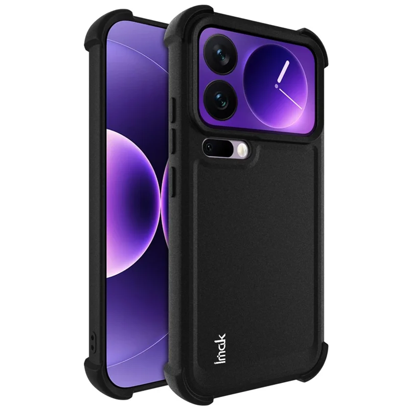 IMAK For Xiaomi 17 Pro Case TPU Phone Cover Airbag Shockproof Protection - Matte Black