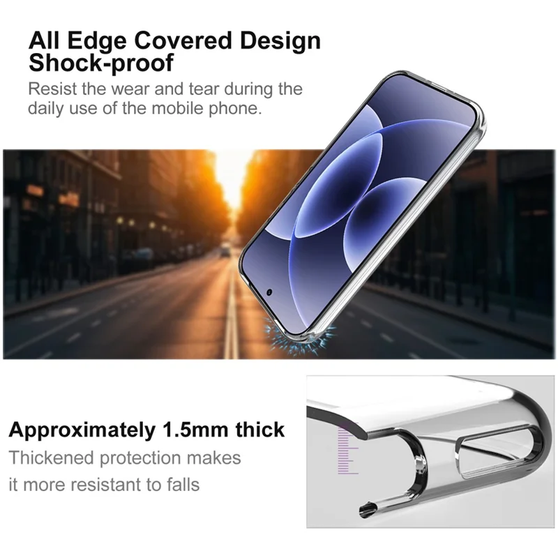 IMAK UX-10 Series For Xiaomi 17 Clear Phone Case Soft TPU Mobile Back Cover