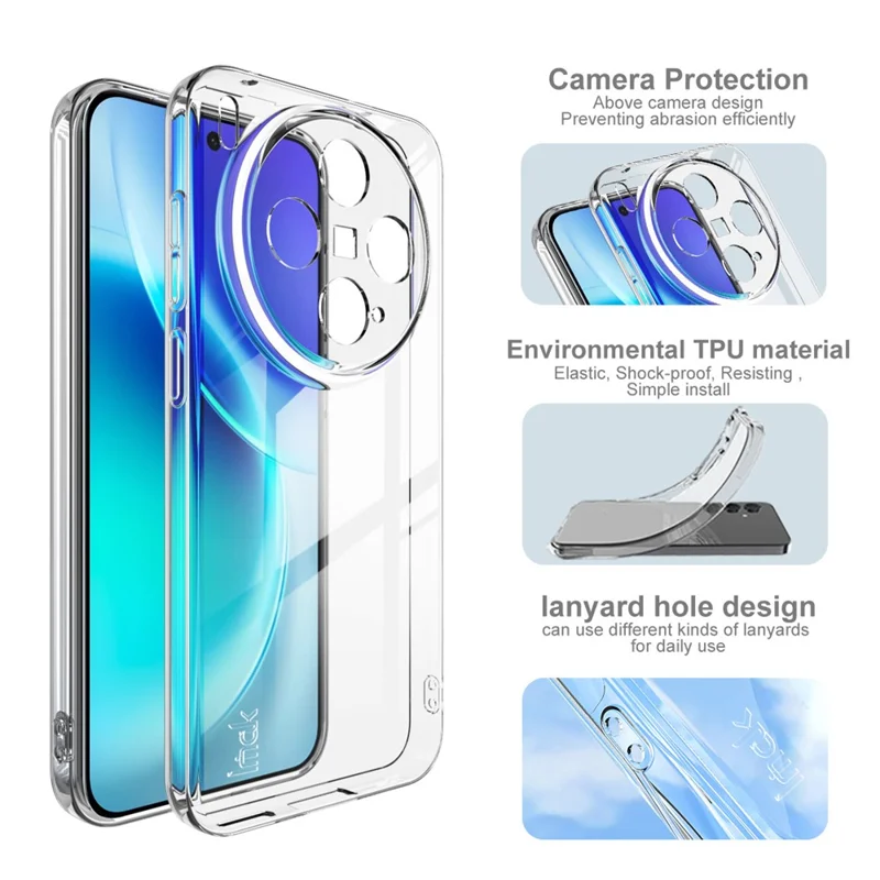 IMAK UX-5 Series For vivo X300 5G Transparent TPU Phone Case Protective Phone Cover