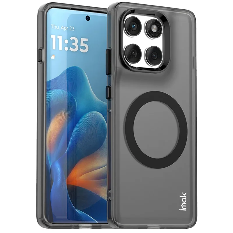 IMAK für Motorola Edge 60 Pro 5G Hülle kompatibel mit MagSafe PC + TPU Schutzhülle für das Handy - Schwarz