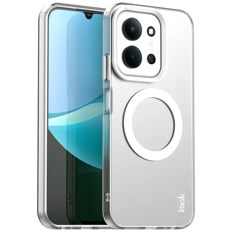 IMAK For Xiaomi Redmi 15C 4G (Global) (171mm) / Poco C85 4G (171mm) Case Magnetic Case PC + TPU Protective Phone Back Cover - White