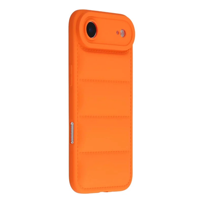 Étui TPU pour iPhone Air, design doudoune, protection antichoc - Orange