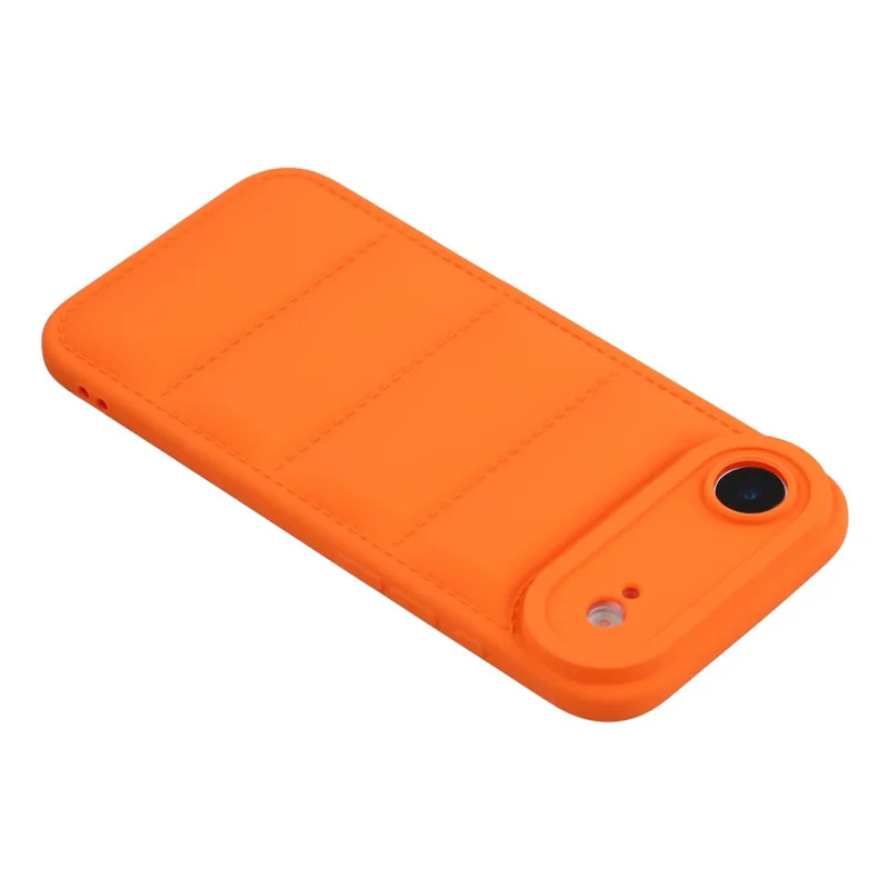 Étui TPU pour iPhone Air, design doudoune, protection antichoc - Orange