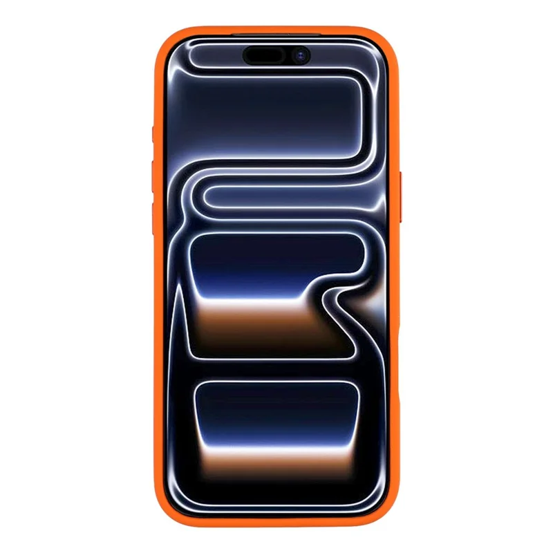 MUTURAL Hülle für iPhone 17 Pro Max kompatibel mit MagSafe, Flüssigsilikon + PC-Rückseite mit Metallkamerarahmen - Orange