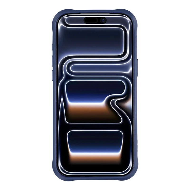 MUTURAL Для iPhone 17 Pro Max Магнитный чехол из кожи с покрытием TPU + PC Чехол для телефона с металлической рамкой для камеры - темно-синий