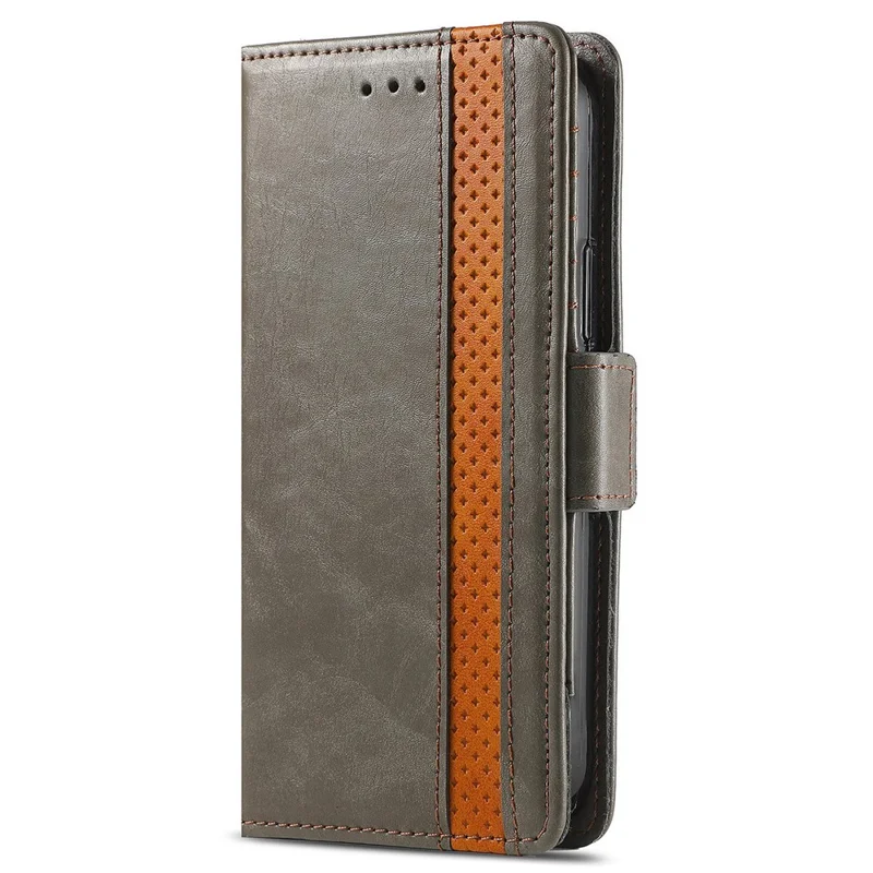 CASENEO For Xiaomi 17 Pro Max Phone Cases PU Leather Cover Stand with RFID Blocking Wallet - Grey