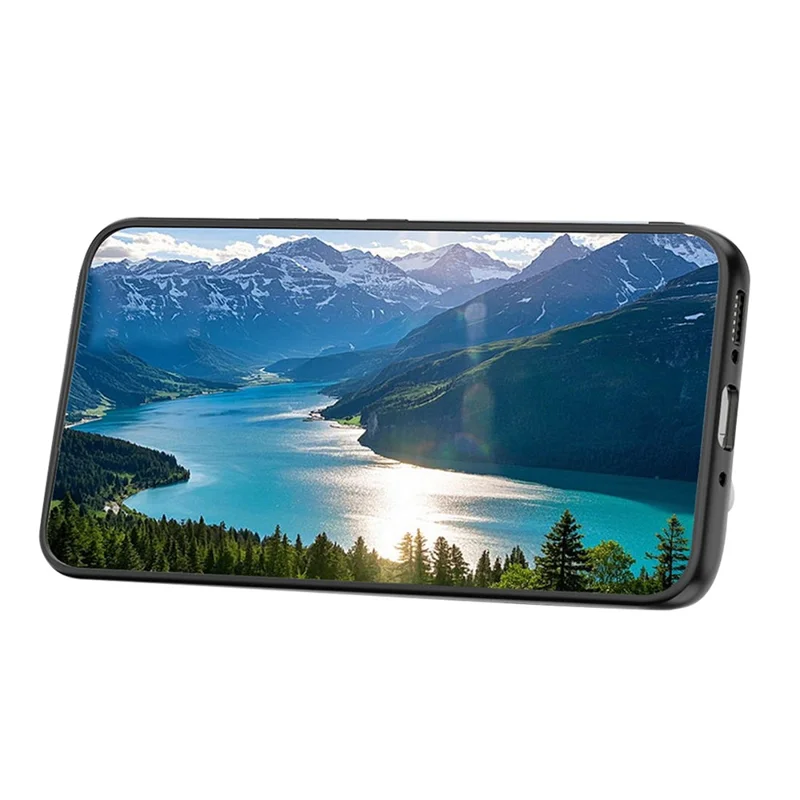 Zipper Card Holder Kickstand Case For Xiaomi Redmi 15C 5G (EU) (173mm) / 15C 4G (EU) (173mm) Leather Phone Cover with RFID Blocking - Black