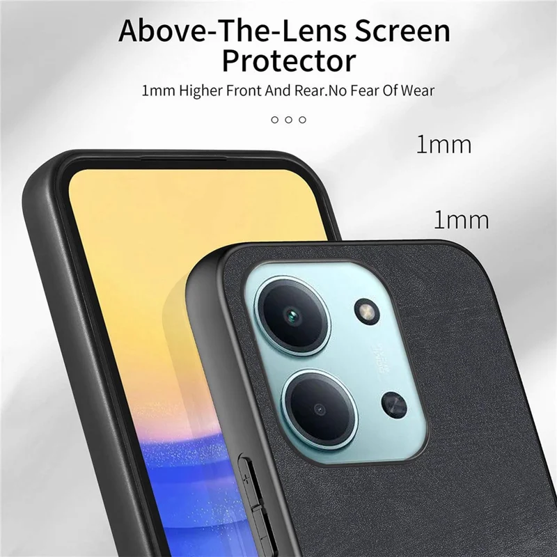 Per Xiaomi Redmi 15C 4G (EU) (173mm) / 15C 5G (EU) (173mm) Custodia con Porta Carte Supporto Custodia in Pelle per Telefono - Nero