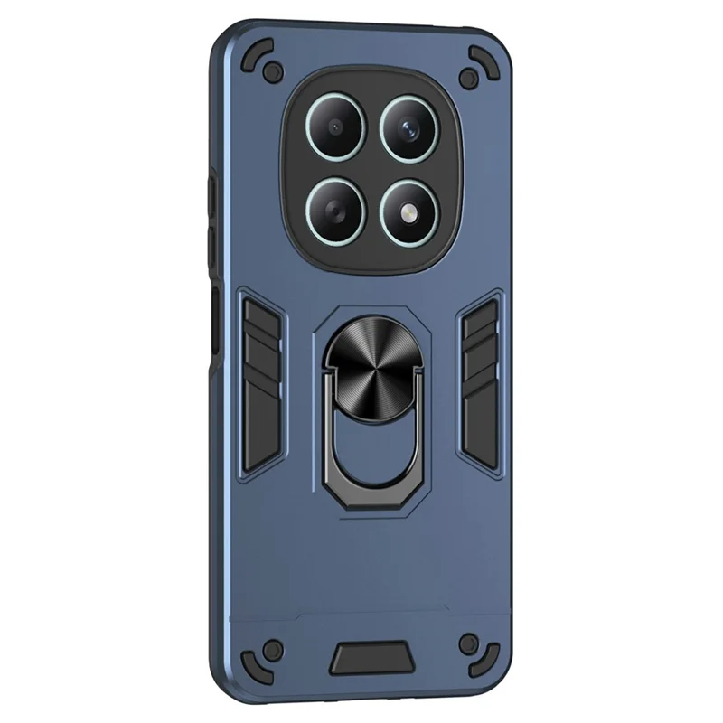 Capa para Xiaomi Redmi Note 15 5G (China) PC + TPU Defesa contra Quedas com Suporte de Anel - Azul